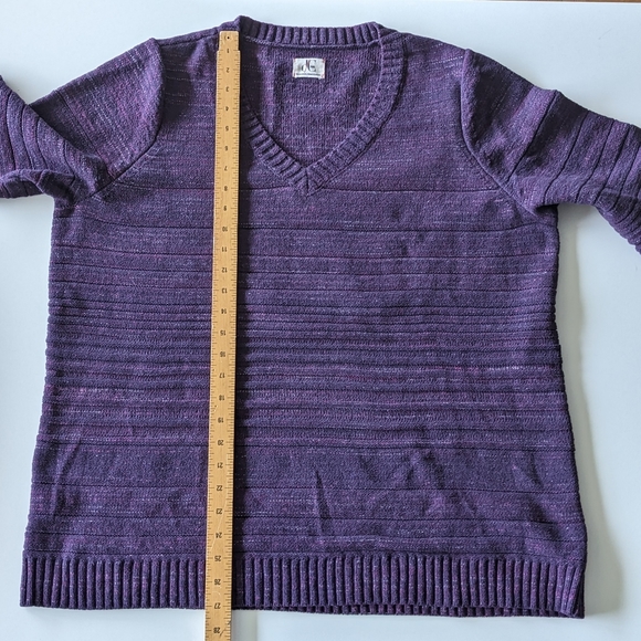 DC Jeans purple v neck sweater Size 1X Penningtons - Picture 3 of 9